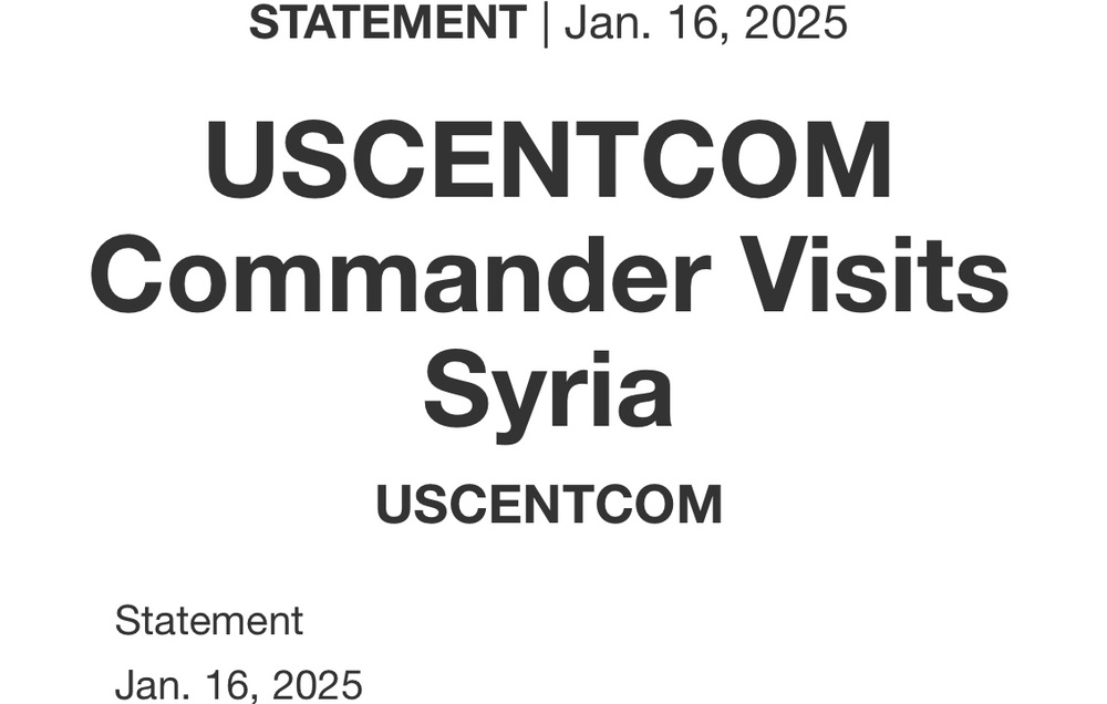 فرمانده سنتکام در سفر به سوریه از اردوگاههای هول و روژ بازدید کرد