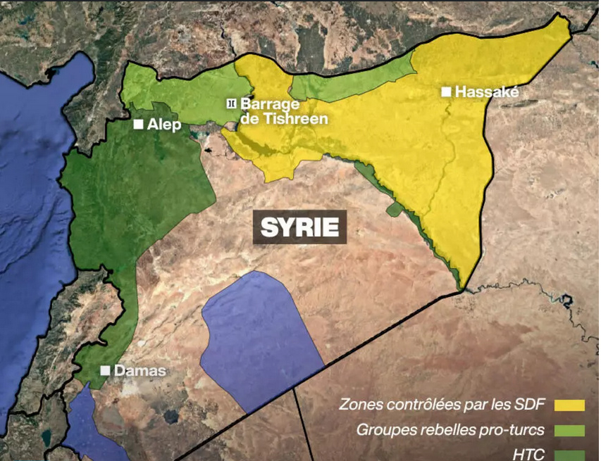 سد تشرین آوردگاه اصلی کردها و شورشیان و ابسته به ترکیه+ تصاویر