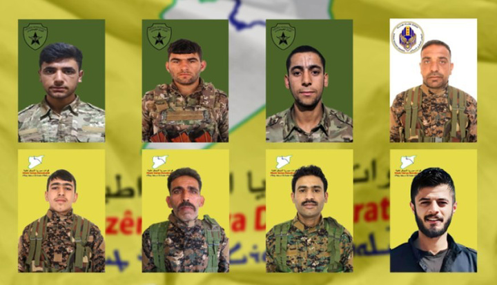 SDF هویت ۸ عضو کشته شده خود در حملات ترکیه را اعلام کرد