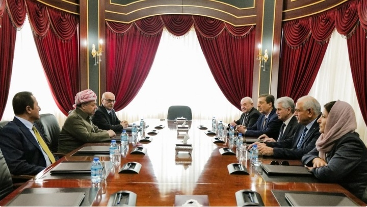 مەسعوود بارزانی جەخت لە یەکڕیزی لایەنە کوردییەکانی سووریا دەکاتەوە