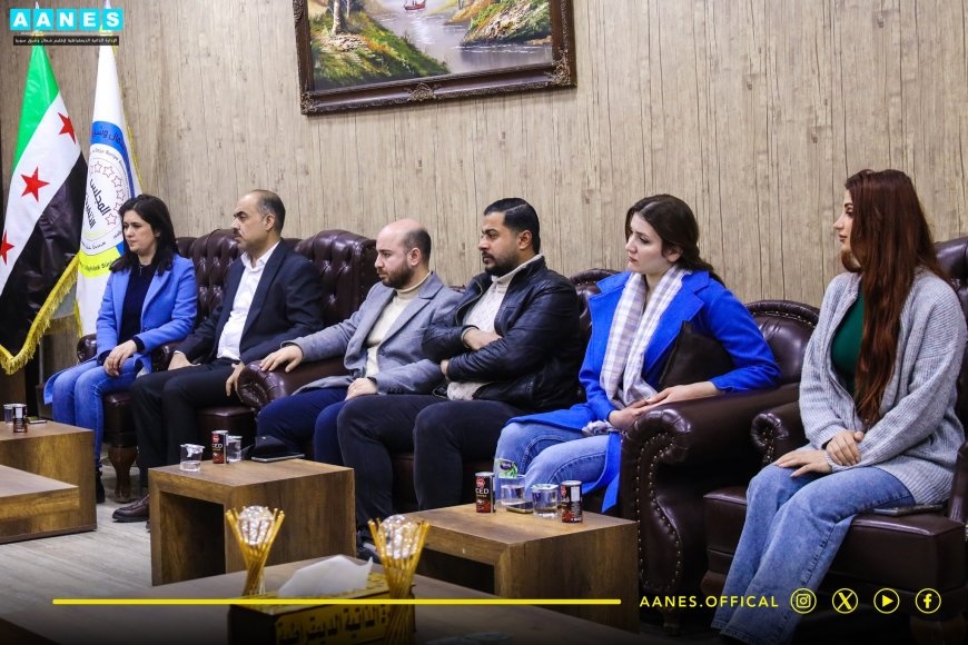 هیئتی از هنرمندان سوری از مدیریت خودگردان بازدید کردند