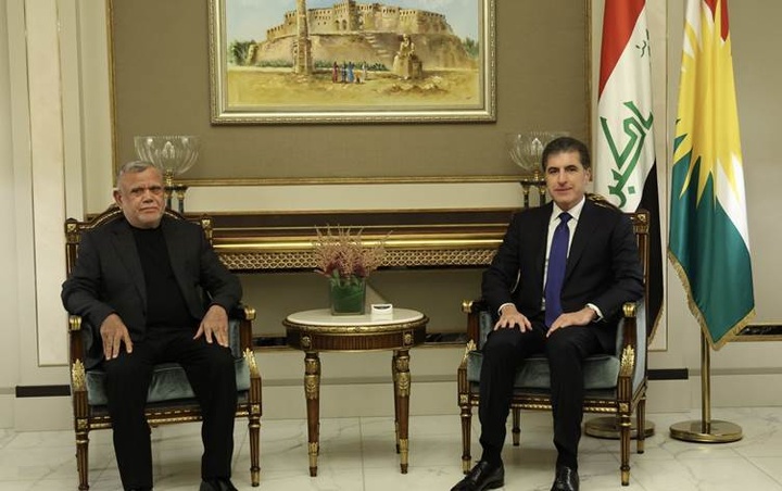 Nechirvan Barzani, Hadi al-Ameri emphasize maintaining national unity and strengthening stability in Iraq 