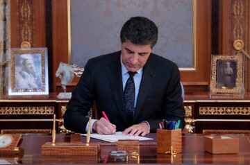 پیام تبریک رئیس اقلیم کردستان به رئیس جدید پارلمان عراق