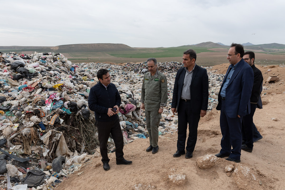 وضعیت ناگوار سایت پسماند مشترک مهاباد- میاندوآب+ تصاویر