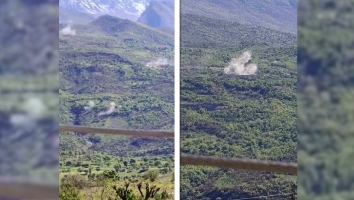 سوپای تورکیا ۲۷ جار گوندەکانی دەڤەری ئامێدی بۆردوومان کرد