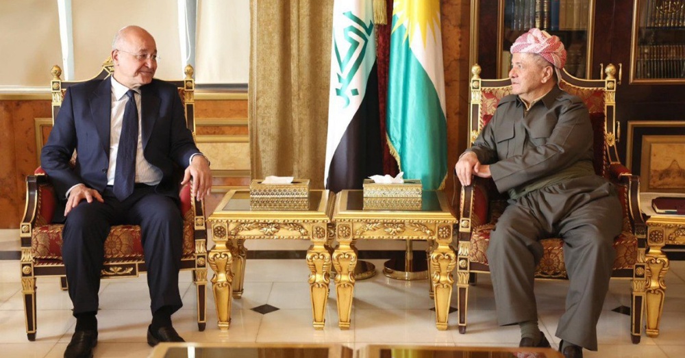 بارودۆخی هەرێمی کوردستان؛ پرسی سەرەکی کۆبوونەوەی بەرهەم ساڵح لەگەڵ بارزانی و باپیر