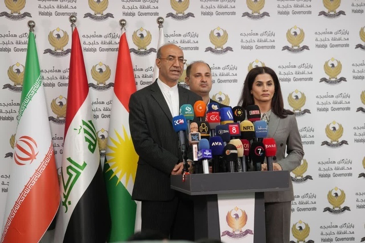  بەردی بناخەی رێگەی دەروازەی سنووریی سازان دادەندرێت