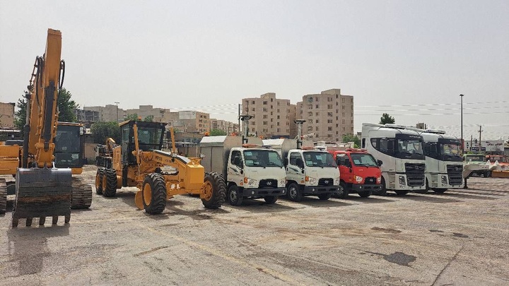 افزایش توان ناوگان راهداری ایلام با ورود ۱۰ دستگاه ماشین‌آلات جدید