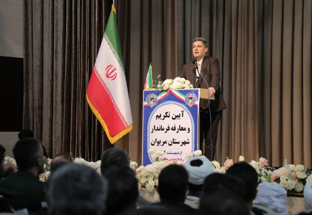 مراسم معارفه «نژاد جهانی» به عنوان فرماندار مریوان برگزار شد