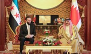 دیدار جولانی با پادشاه بحرین در منامه؛ گفت‌وگو درباره همکاری‌های دوجانبه