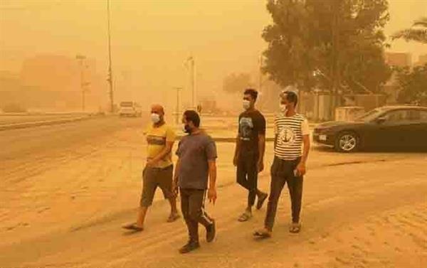 ۱۲ شهروند سلیمانیه‌ بر اثر گرد و غبار به بیمارستان منتقل شدند