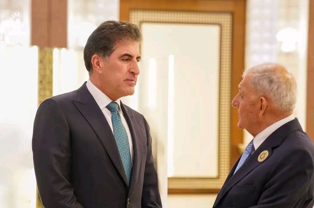 دیدارهای نچیروان بارزانی با سران اجلاس کشورهای عربی پیش از سفر به تهران