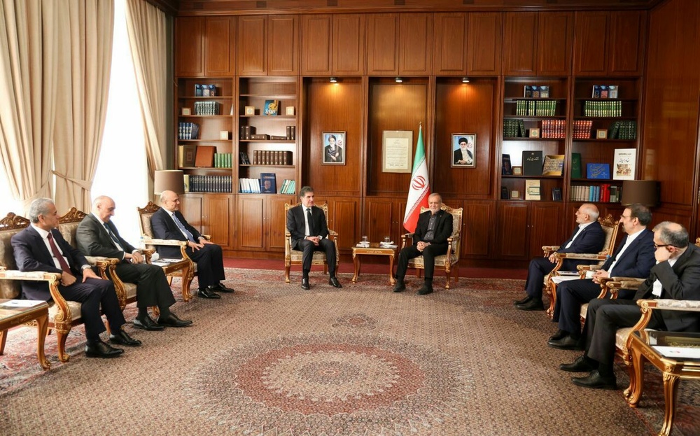 دکتر پزشکیان و نچیروان بارزانی در تهران دیدار کردند
