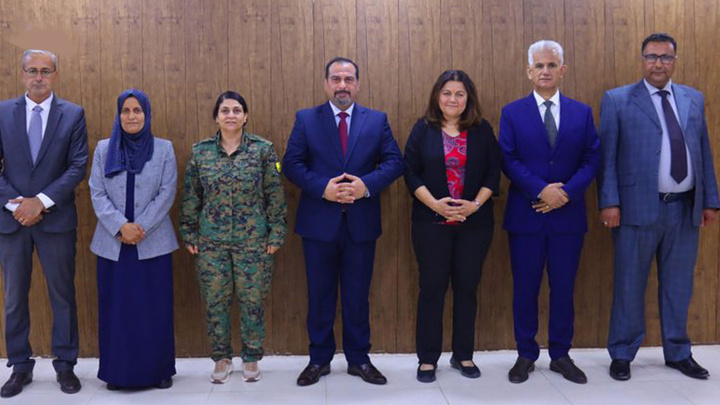 شاندێکی کوردستانی سووریا گەیشتە دیمەشق