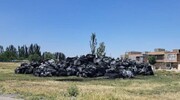 انباشت پسماند ٣٠٠ تنی خطرناک در گوگ تپه مهاباد