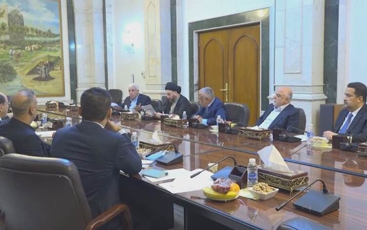 نشست چارچوب هماهنگی بە ریاست هادی عامری با مسئولان بلندپایە اقلیم در اربیل