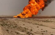 انفجار خط لوله انتقال گاز بین صلاح‌الدین و کرکوک