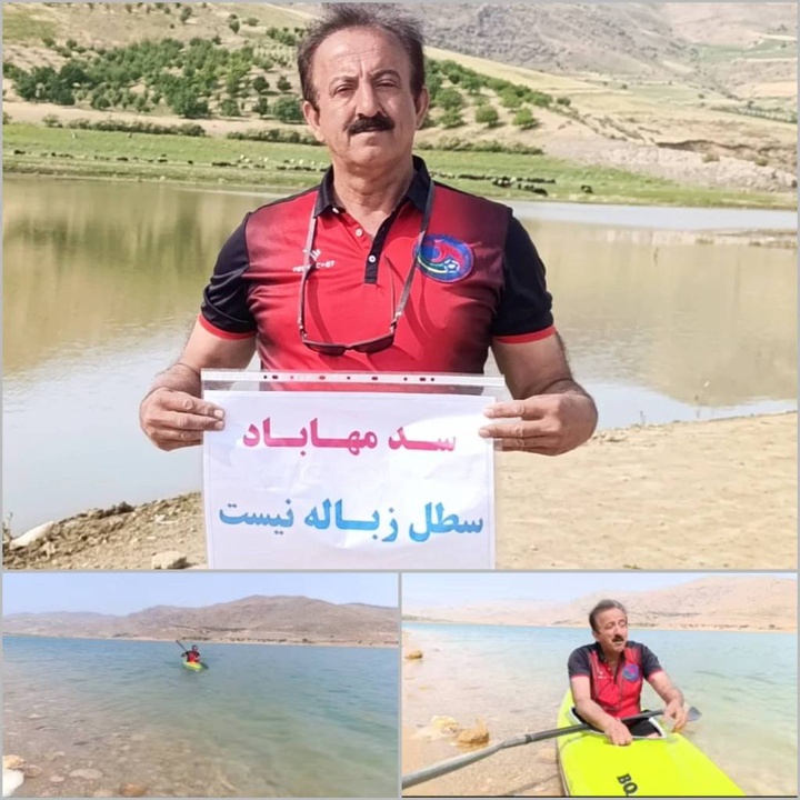 قایقران مهابادی ١٥ کیلومتر دریاچه سد مهاباد را پاکسازی کرد قایقران مهابادی ١٥ کیلومتر دریاچه سد مهاباد را پاکسازی کرد