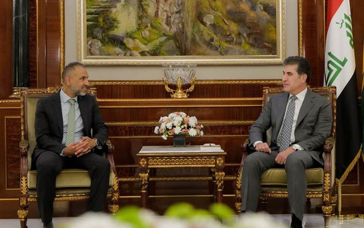نچیروان بارزانی و سفیر بریتانیا بر حل‌وفصل اختلافات اربیل و بغداد تأکید کردند