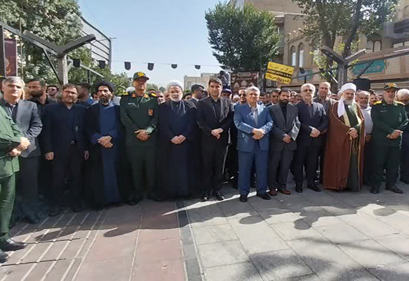 پیکر شهید «رضا بسطامی» در سنندج تشییع شد