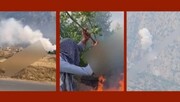 حمله هوایی ترکیه به مناطق کوهستانی در دهوک؛ آتش‌سوزی گسترده در پی بمباران