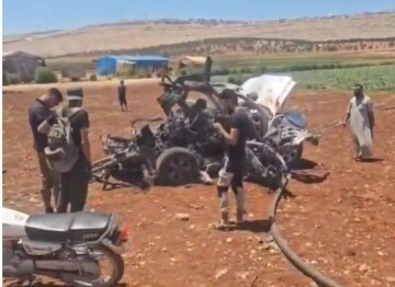 کشته‌شدن یک تن در حمله پهپادی به یک خودرو در شمال ادلب