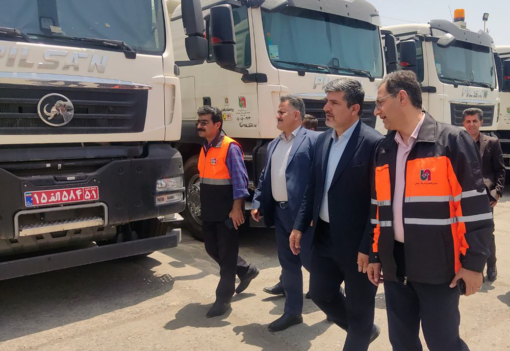 نوسازی ناوگان راهداری کردستان با ورود ۲۰ کامیون کمپرسی جدید