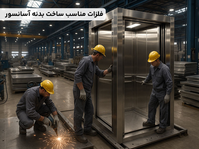 چه نوع فلزاتی برای ساخت بدنه آسانسور مناسب اند؟
