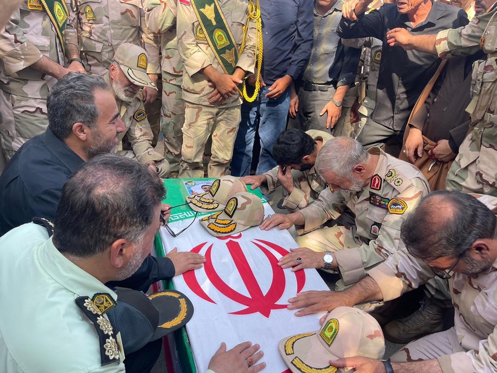 پیکر ۲ شهید مرزبانی در بانه تشییع شد