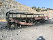 آتش‌سوزی اتوبوس در محور ایلام-کرمانشاه، خسارت جانی نداشت