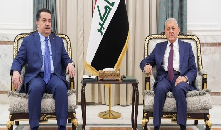 سوودانی و لەتیف ڕەشید جەخت لە چارەسەرکردنی کێشەکانی نێوان بەغدا و هەولێر دەکەنەوە