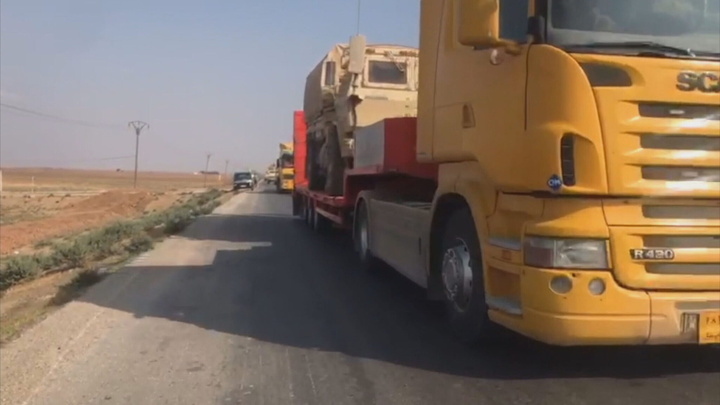 لە ۷۲ كاژمێردا سێ كاروانی سەربازیی هاوپەیمانان گەیشتووەتە كوردستانی سووریا