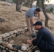 فعالان زیست محیطی اسلام آباد غرب برای حیوانات آبشخور ساختند / میثم رجبی