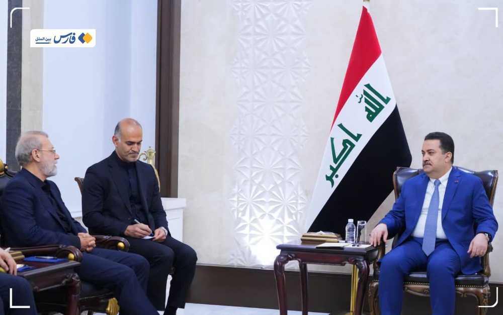 دیدار لاریجانی با مقامات عالی عراق و امضای تفاهمنامهٔ امنیتی میان ایران و عراق