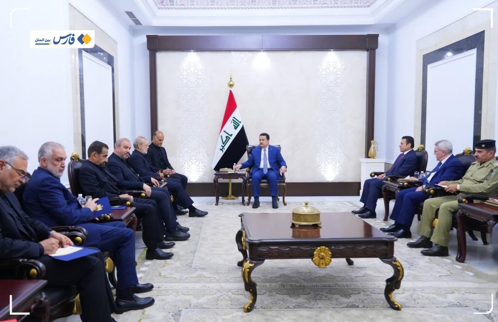 دیدار لاریجانی با مقامات عالی عراق و امضای تفاهمنامهٔ امنیتی میان ایران و عراق