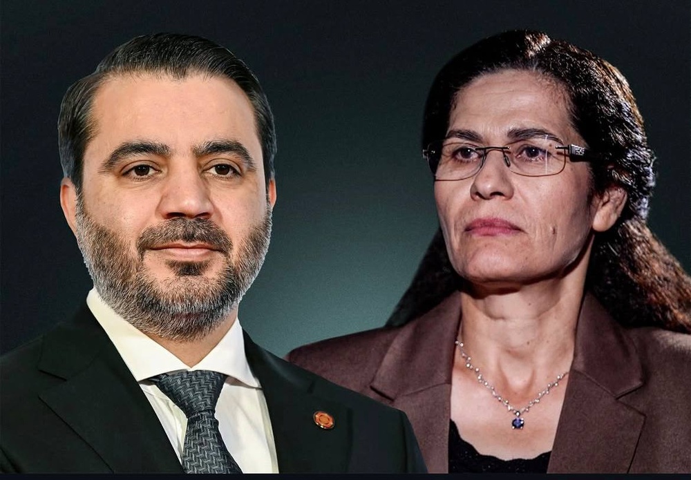 گفت‌وگوی الهام احمد و اسعد الشیبانی درباره نظام غیرمتمرکز در سوریه