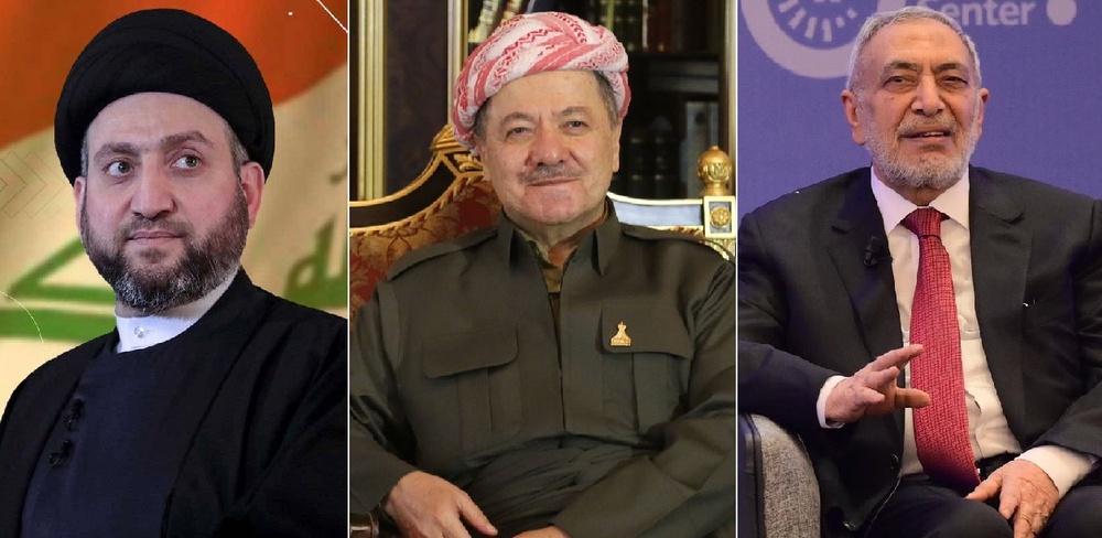 پیام تبریک رئیس جریان حکمت ملی و رئیس پارلمان عراق به رئیس حزب دموکرات کردستان