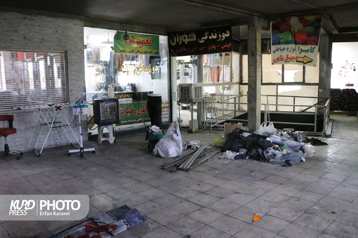 بازار در سوگ؛ شعله ای هایی که امید را خاکستر کردند، روایت تصویری آتش سوزی پاساژ آشنا سنندج/عکاس : عرفان کرمی