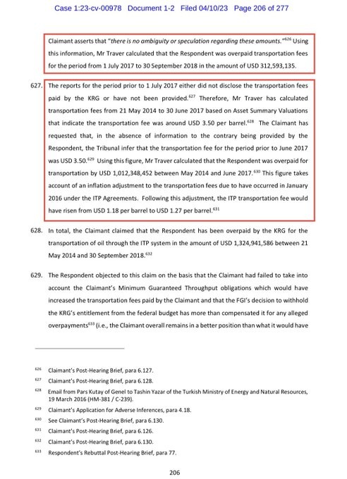 افشای دریافت ۲ میلیارد و ۳۲۰ میلیون دلار توسط دولت اردوغان از نفت اقلیم کردستان
