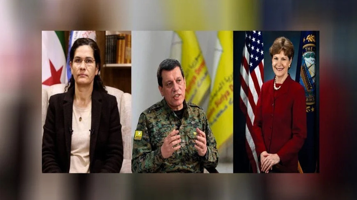 دیدار هیئت عالیرتبه آمریکایی با مظلوم کوبانی و الهام احمد در اردن دیدار هیئت عالیرتبه آمریکایی با مظلوم کوبانی و الهام احمد در اردن