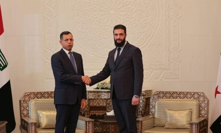 سەرۆکی دەزگای هەواڵگریی عێراق و ئەحمەد شەرع کۆ بوونەوە