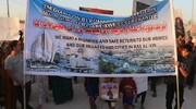 آوارگان اهل سره‌کانی در اردوگاه واشوکانی حومه حسکه علیه سیاست‌های ترکیه تظاهرات کردند