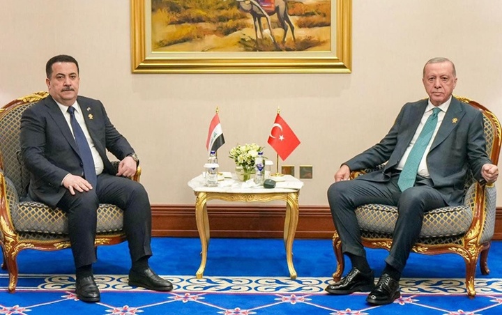 ئەردۆغان ستایشی ڕۆڵی عێراق دەکات بۆ پشتگیری کردنی ڕێککەوتنی ئاشتیی نێوان تورکیا و پەکەکە