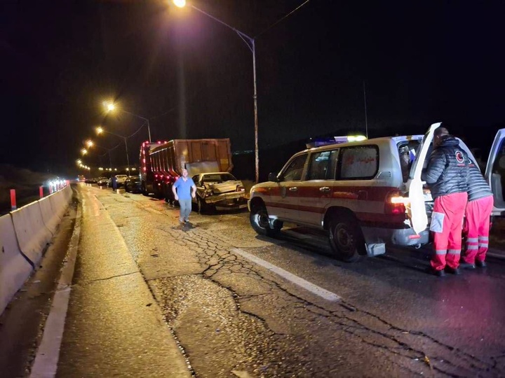  تصادف زنجیره‌ای ۱۵ خودرو با ۱۷ مصدوم/باز هم گردنه قوشچی!