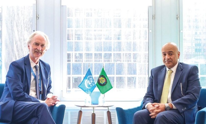 البدیوی و فرستاده سازمان ملل به دمشق درباره وضعیت سوریه گفت‌وگو کردند