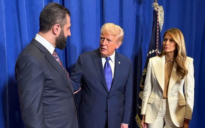 لە پەڕاوێزی لووتکەی نیویۆرکدا ترەمپ و شەرع یەکتریان بینی