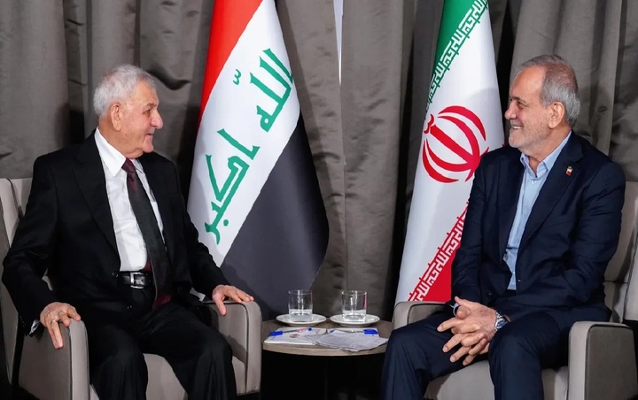 مەسعوود پزیشکیان و لەتیف ڕەشید لە نیویۆرک کۆ بوونەوە