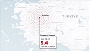 زمین لرزه ۵,۴ ریشتری در استان کوتاهیه ترکیه؛ زمین لرزه در استانبول هم حس شد
