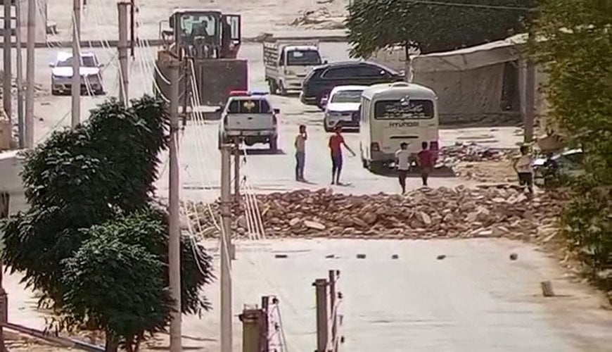 تصاویری از استقرار نیروهای دولت موقت سوریه در اطراف محلات کُردنشین حلب