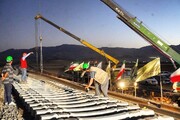 آغاز عملیات اجرایی ریل‌گذاری راه آهن کرمانشاه - اسلام‌آباد غرب